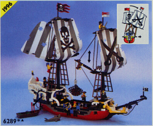 Lego Priratenschiff mit Segel
