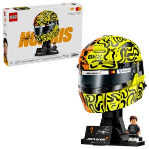 LEGO McLaren Norris Helm 43023 – zweifarbiger Rennhelm in Papaya und Gelb