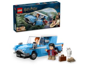 LEGO Fliegender Ford Anglia 76424 – türkisfarbenes Weasley-Auto mit Harry und Ron