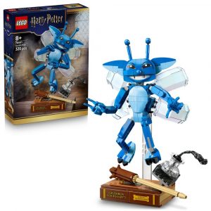 LEGO Wichtel 76461 – blauer Cornish Pixie in Lebensgröße auf Flugständer