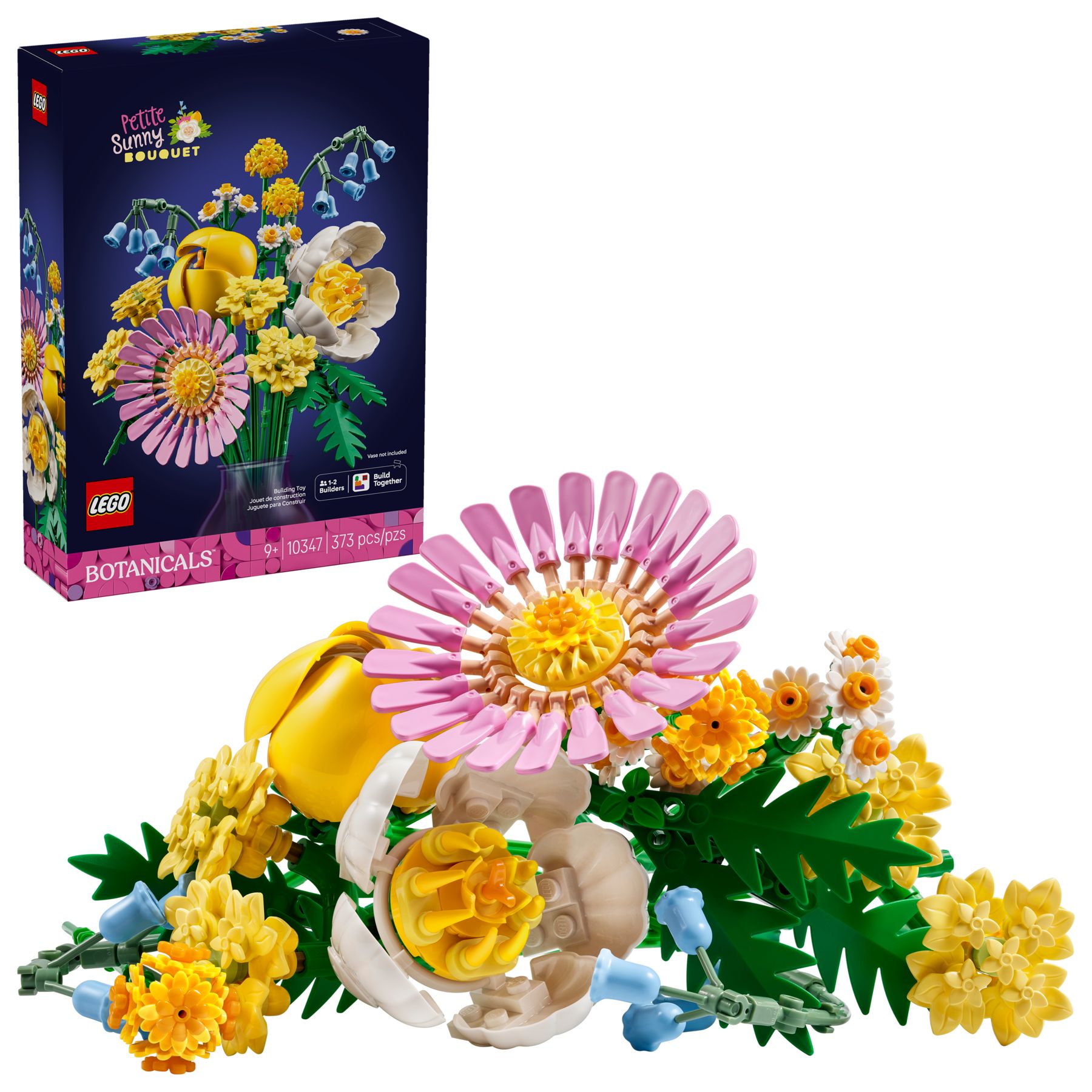 LEGO Kleiner Sommerstrauß 10347 mit sieben Blumen in Pastellfarben