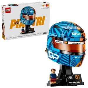 LEGO McLaren Piastri Helm 43017 – Rennhelm in Papaya-Orange mit Minifigur