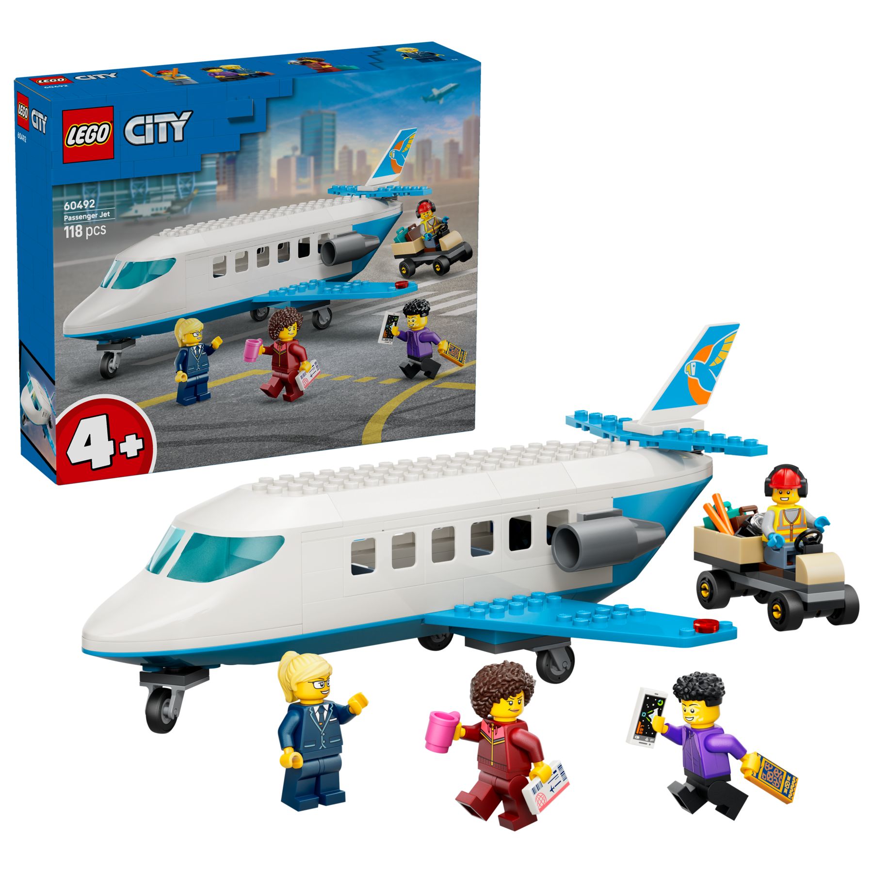 LEGO City Passagierjet 60492 mit Minifiguren