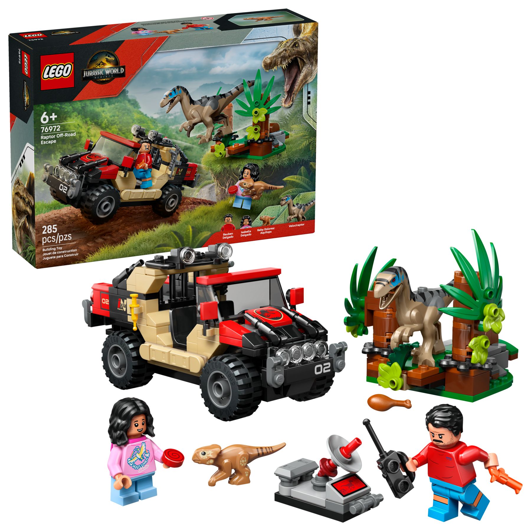 LEGO Raptor Verfolgungsjagd 76972 Jurassic World Set