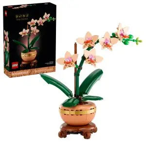 LEGO Mini-Orchidee 10343 – kleine Orchidee mit rosa Blüten im Terrakotta-Topf