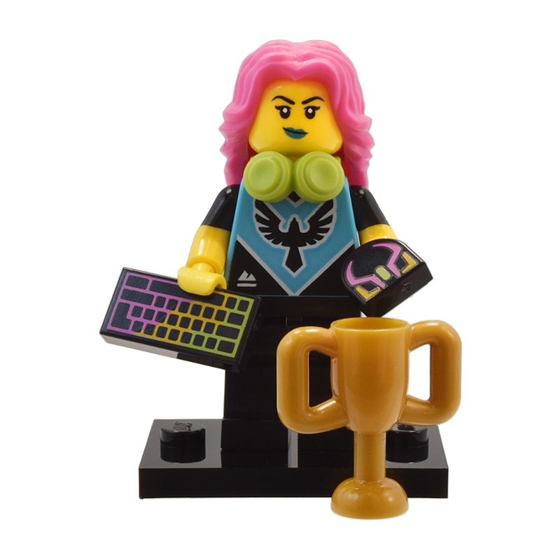 LEGO Minifigur Serie 25 E-Sports Gamerin – Figur col25-2 aus der Sammelserie