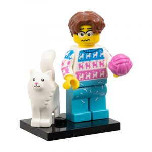 LEGO Minifigur Serie 27 Katzenfreund – Figur col27-11 aus der Sammelserie