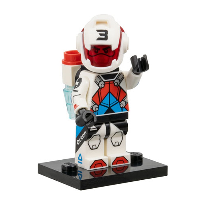 LEGO Minifigur Serie 27 Jetpack Racer – Figur col27-3 aus der Sammelserie