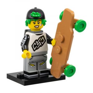 LEGO Minifigur Serie 27 Longboarderin – Figur col27-7 aus der Sammelserie