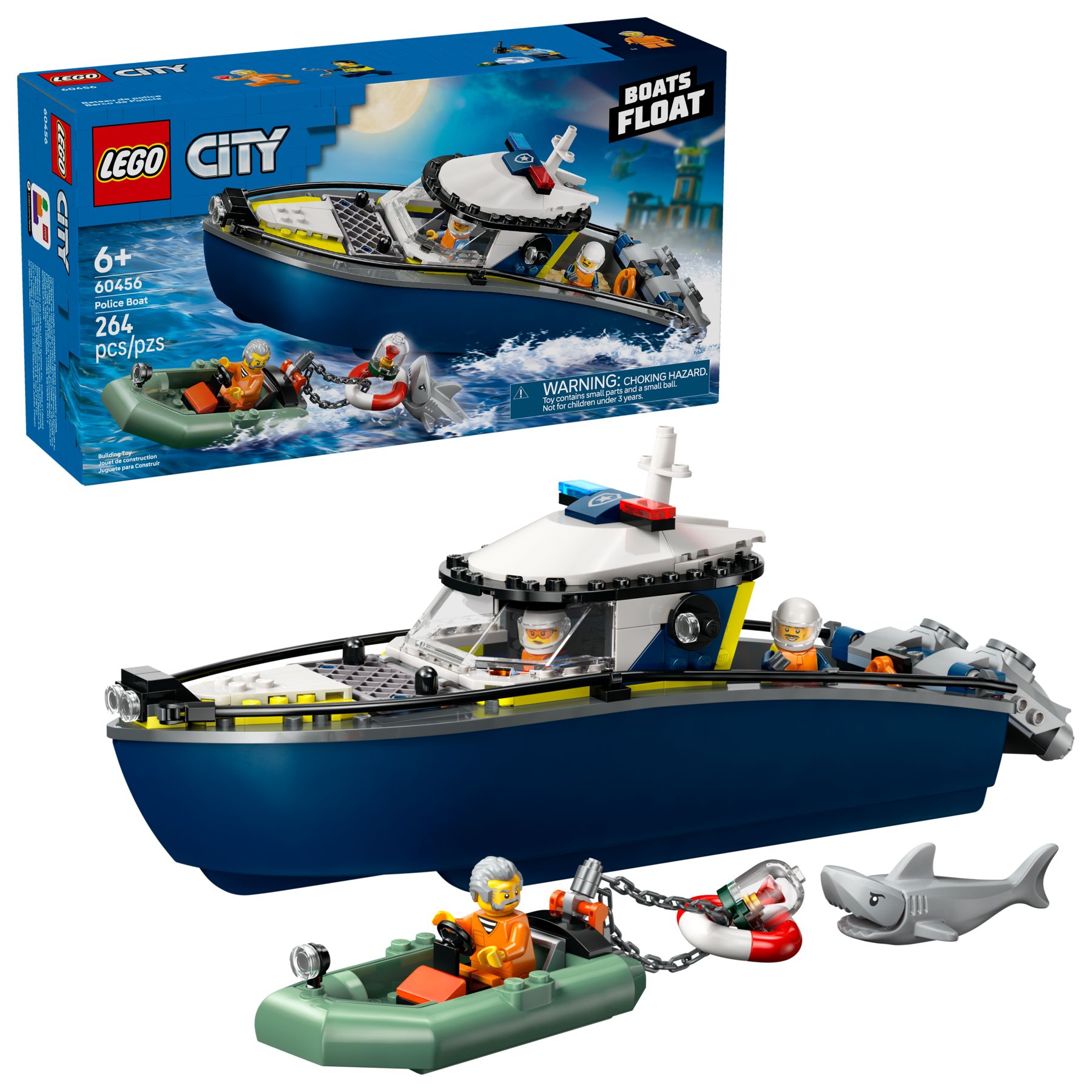 LEGO City Polizeiboot 60456 Verfolgungsjagd im Polizeiboot