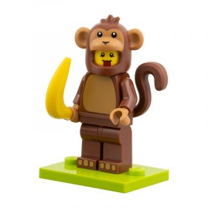 LEGO Minifigur Serie 28 Affenkostüm-Fan – Figur col28-4 aus der Sammelserie