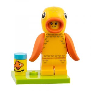LEGO Minifigur Serie 28 Goldfischkostüm-Fan – Figur col28-3 aus der Sammelserie