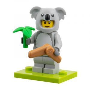 LEGO Minifigur Serie 28 Koalakostüm-Fan – Figur col28-6 aus der Sammelserie