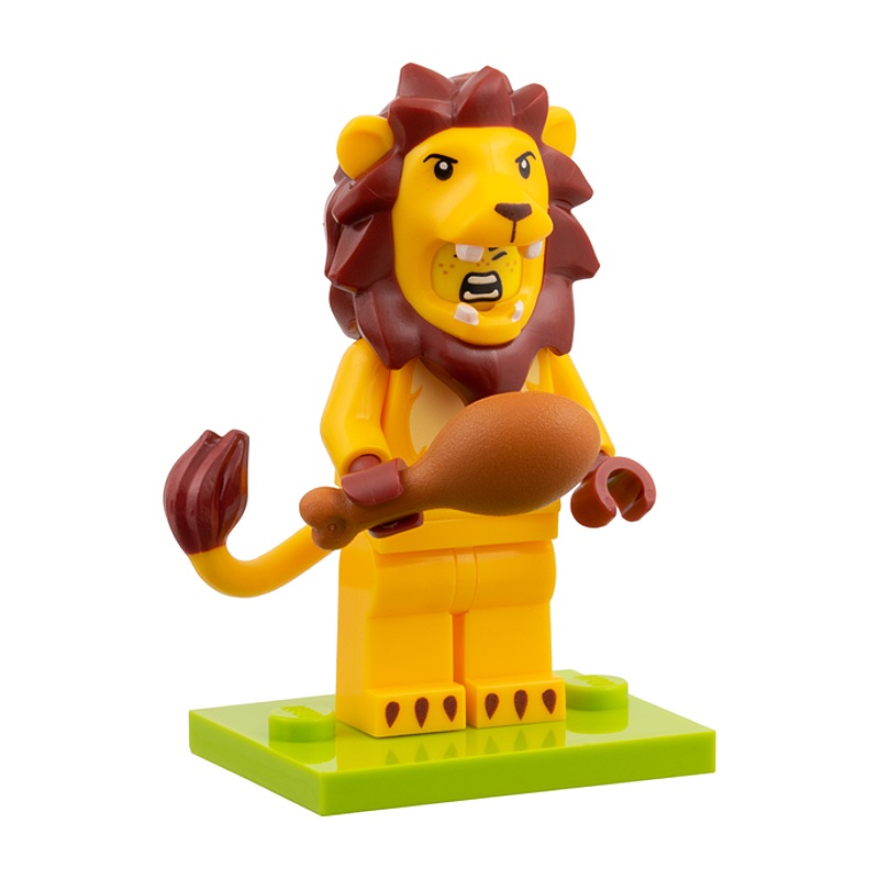 LEGO Minifigur Serie 28 Löwenkostüm-Fan – Figur col28-11 aus der Sammelserie