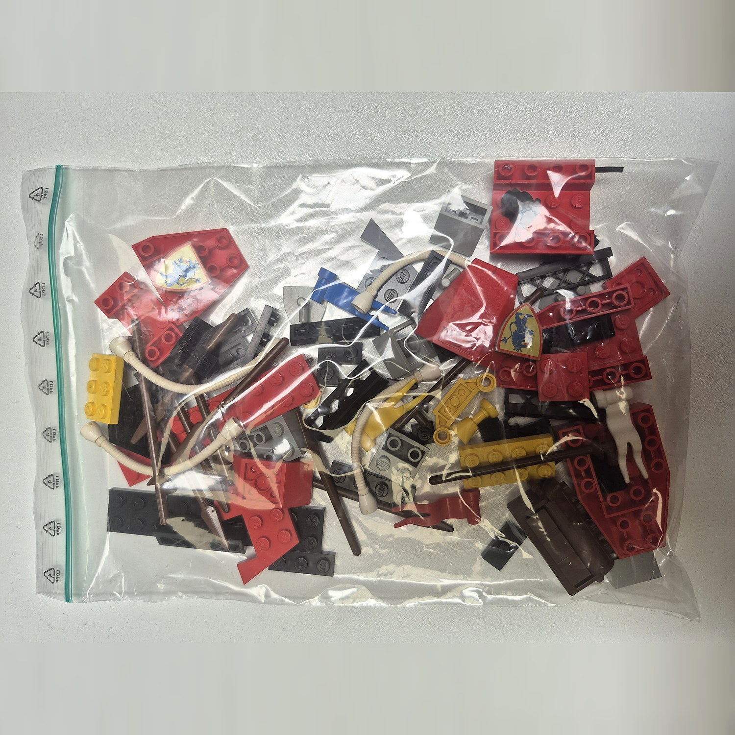 LEGO Viking Voyager 6049 Second Life Set – sortierte Teile